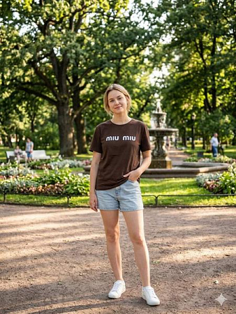 Футболка Newe NW98 brown - делук