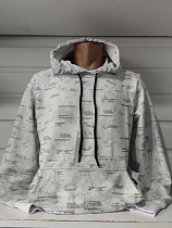 Худи Panda 1469 white - делук