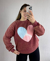 Свитер Modnulya 6518 wine - делук