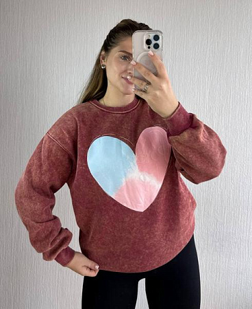 Свитер Modnulya 6518 wine - делук