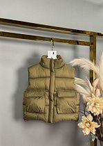 Жилетка Delfinka 8131 khaki - делук