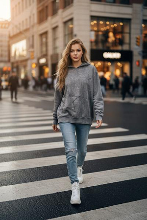 Худи X-Ray XR743 grey - делук