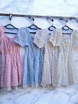Платье Шаолинь V87-4 white-pink - делук