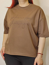 Футболка Kosta A102 l.brown - делук