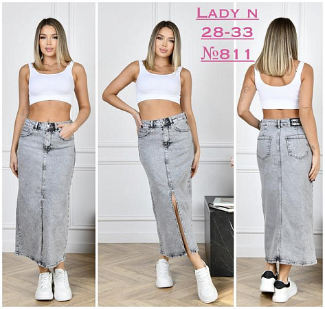Юбка Jeans Club 811 l.grey - делук