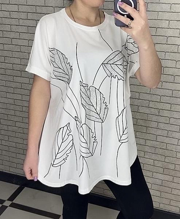 Футболка Levisha 25009 white - делук