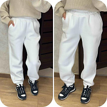 Штаны Спорт Valentina 301 white - делук