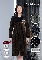 Халат Dicolor 4674 black - делук