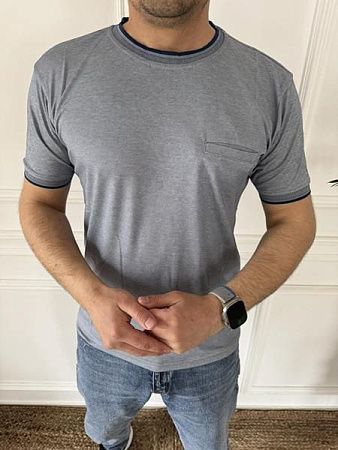 Футболка Nik 56297 grey - делук