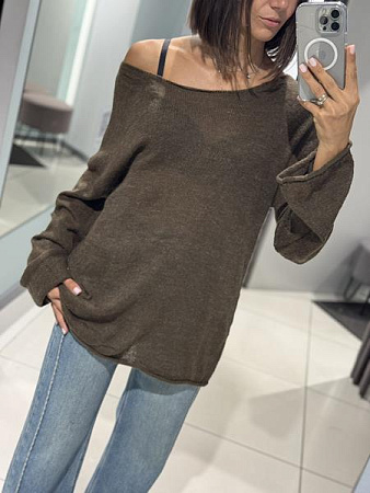 Свитер Comod 86027 brown - делук