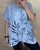 Футболка Levisha 26012 l.blue - делук