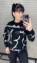 Свитер Levisha 25402 black - делук