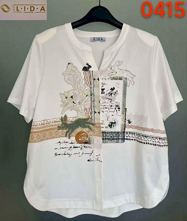 Рубашка Lida 5002 white - делук