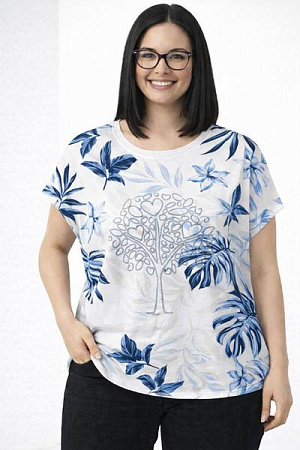 Футболка Elena&Vika 26025 white - делук