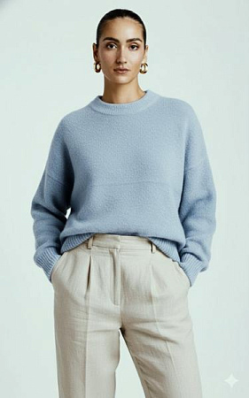 Свитер Lora 401 l.blue - делук