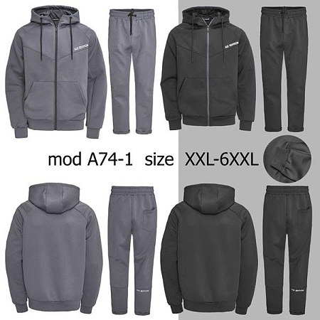 Костюм Спорт Tran A74-1 grey - делук