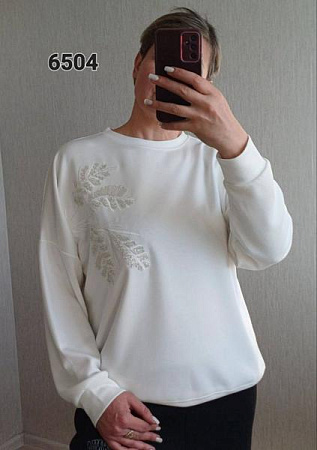 Свитер Fsn 6504 white - делук
