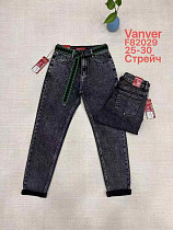 Джинсы Vanver F82029 d.grey - делук