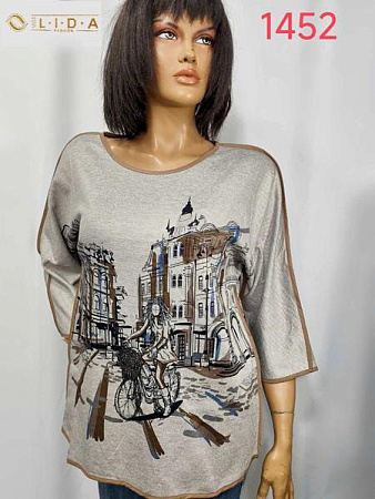 Свитер Lida 1452 silver - делук