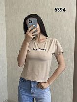 Футболка Fsn 6394 beige - делук