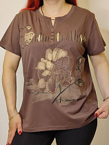 Футболка Kosta 9668 brown - делук