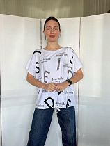Футболка Fsn 6537 white - делук