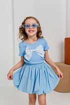 Юбка Moda School 8537 l.blue - делук