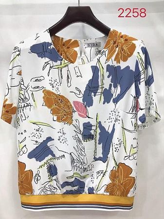 Футболка Lida 2258 white - делук