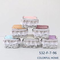 Набір серветок у подарунковій корзинці 532-7-F-24 - делук