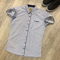 Рубашка R257 grey - делук