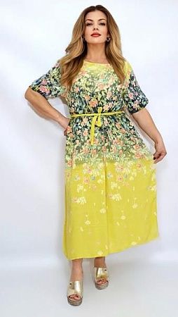 Платье Romeo Life RL415 yellow - делук