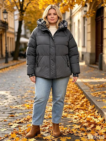 Куртка Jacket 6012 grey - делук