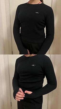 Лонгслив Annet EL04  black - делук