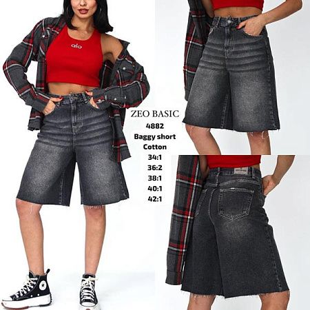 Шорты Jeans Style 4882 black - делук