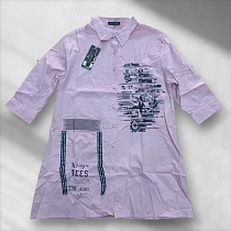 Рубашка Julia JL1003 pink - делук