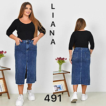 Юбка Liana Denim 491 blue - делук