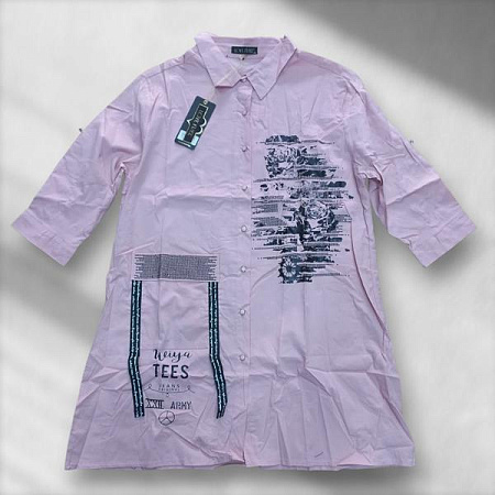 Рубашка Julia JL1003 pink - делук