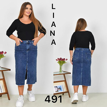Юбка Liana Denim 491 blue - делук