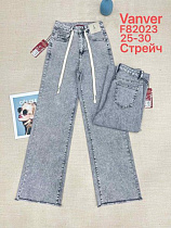 Джинсы Vanver F82023 l.grey - делук