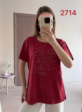 Футболка Fsn 2714 wine - делук
