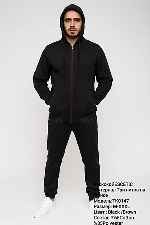 Костюм Спорт Azt TK0147 black-brown - делук