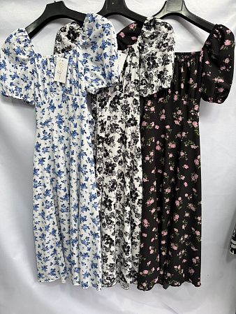 Платье Namik NM63 white-blue - делук