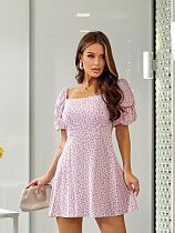 Платье Potok 897 white-pink - делук