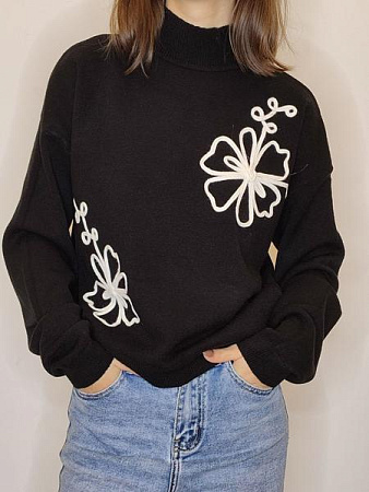 Свитер Kosta 76168 black - делук