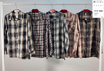 Рубашка Base 3506 d.grey-l.pink - делук