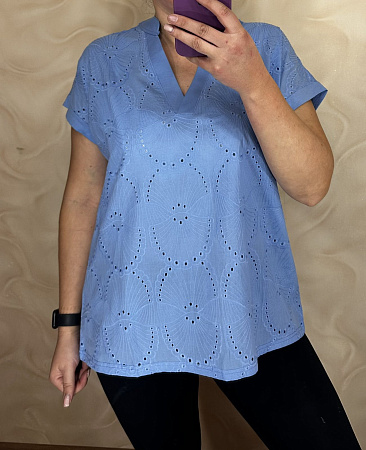 Футболка Levisha 26004 l.blue - делук