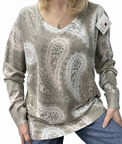 Свитер Elena&Vika 25240 khaki - делук