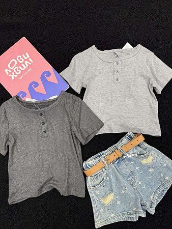 Футболка Yalisi 81165 l.grey - делук