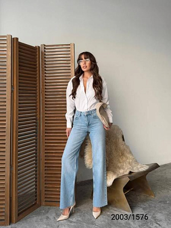 Джинсы Jeans Style 2003-1576 l.blue - делук