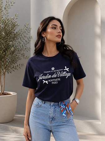 Футболка New Season F026 navy - делук